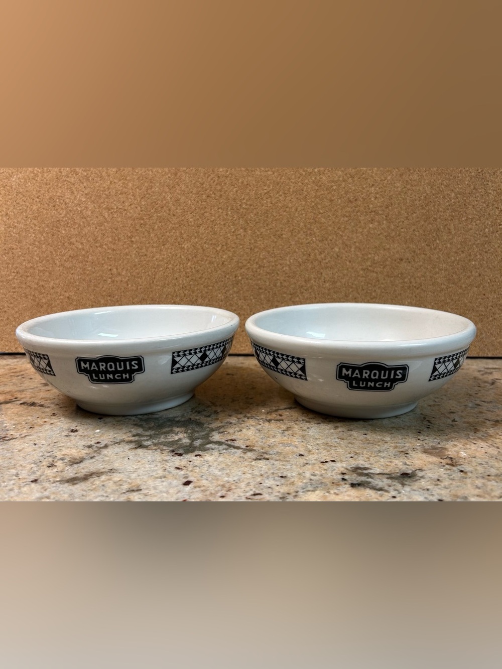 Marquis Lunch Diner bowls Shenango China Restaurant ware Set of two.